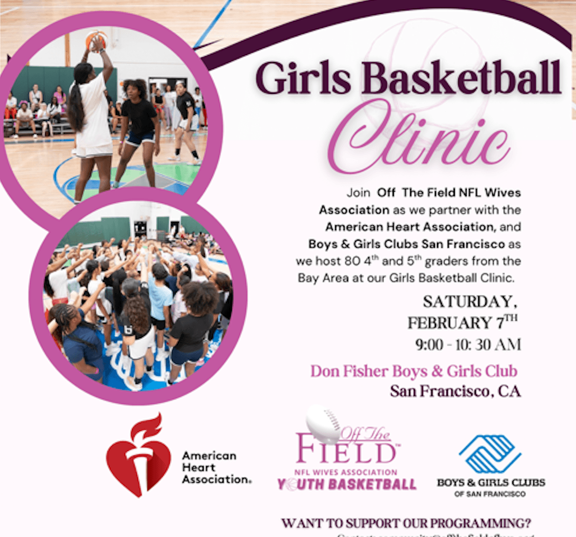 Girls Basketball Clinic poster