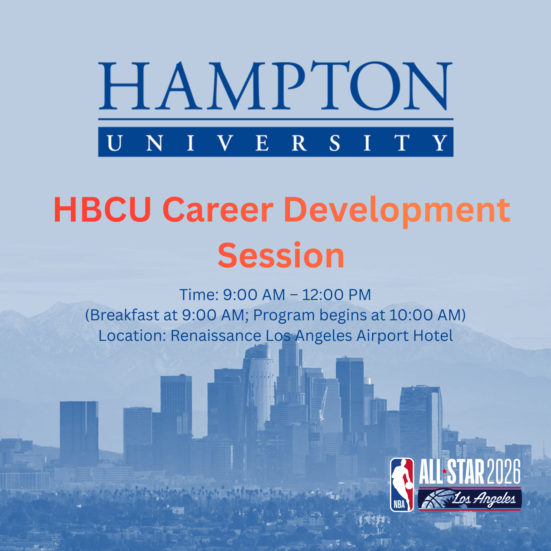 HBCU Career Development Session poster